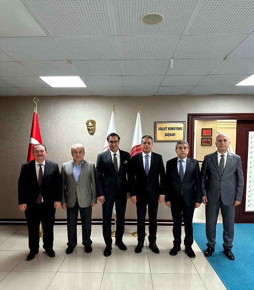 Sayın Kaymakamımız Rahmi KÖSE Antalya Adli Yargı Adalet Komisyonu Başkanı Hayati KARAASLAN'ı Ziyaret Etti